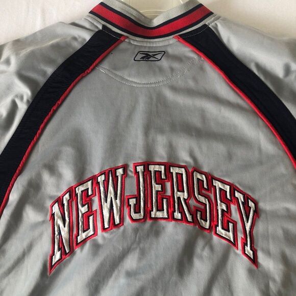 Vintage NBA New Jersey NETS Reebok Warmup Jacket Sz 2XL Basketball Fans Apparel - Picture 3 of 13